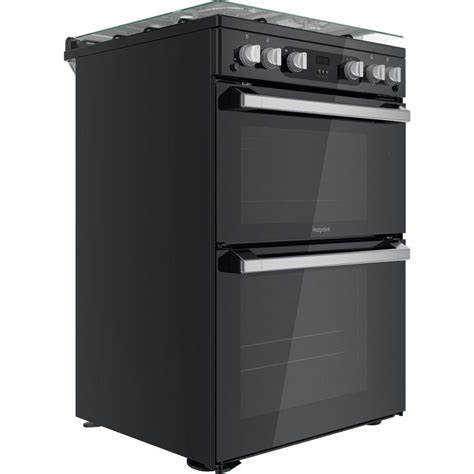 hotpoint hdm67g0c2cb 60 cm gas cooker black